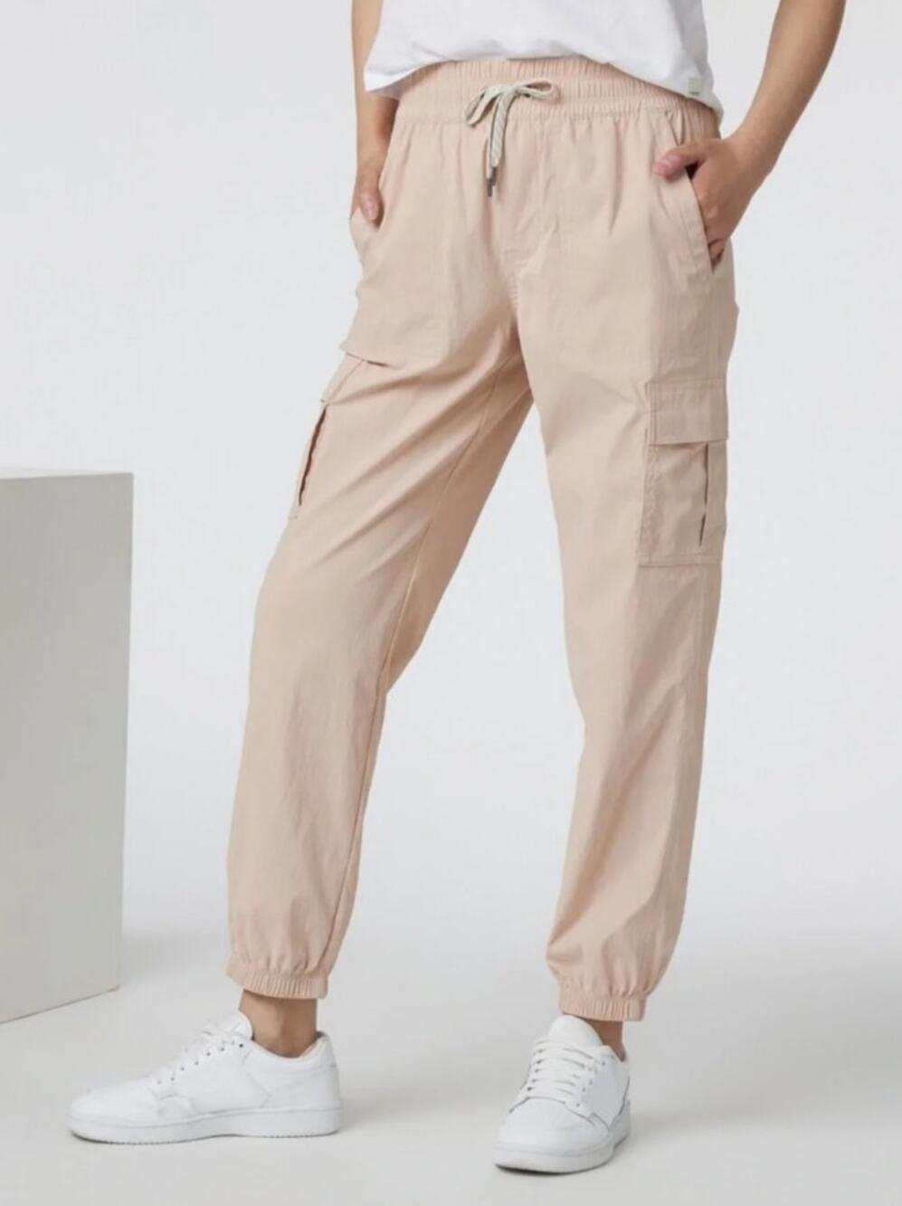 Vuori Scout Jogger Cargo Pants Rosewater Khaki Women's Size Large